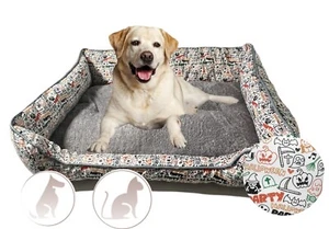 Orthopedic Pet Calming Bed Soft Warm Cat Dog Nest House X-Large Washable Mat W - Picture 1 of 7