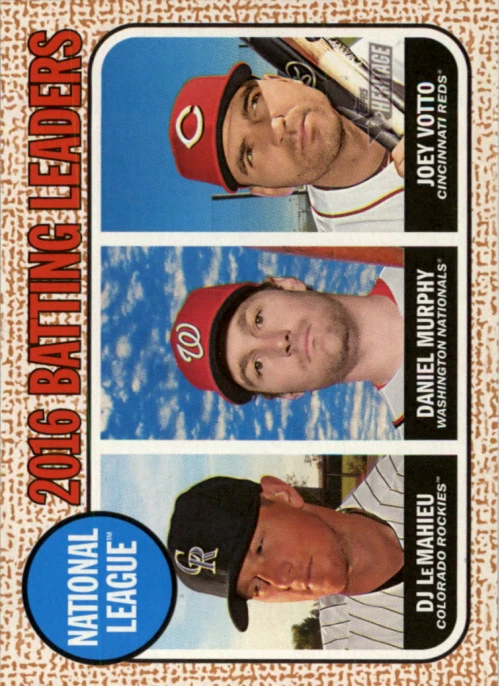 2017 Topps Heritage Baseball Card Pick (Base) 1-256 - Image 1 of 1