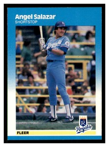 1987 Fleer #380 ANGEL SALAZAR Kansas City Royals