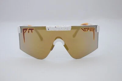 Gafas Pit Viper The District 2000 nuevas en caja blancas borgoña amarillas  Foto 1 de 4
