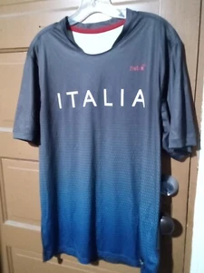 Mitre Elite Proflow Italia Soccer Mens Jersey charcoal/blue Size Large L E10 - Picture 1 of 6