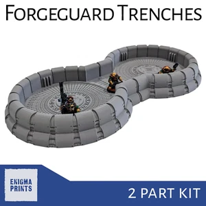Forgeguard Trenches - 28mm 3D Printed Squat Terrain for Tabletop Wargaming - Picture 1 of 6