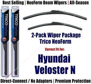 2-Pack Super-Premium NeoForm Wipers fits 2019+ Hyundai Veloster N - 16260/160