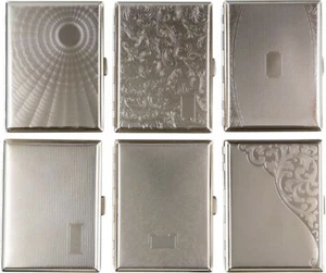Estuche de cigarrillos COOL 16 100 / metal / 2 caras / banda elástica / 2 modelos - Imagen 1 de 7