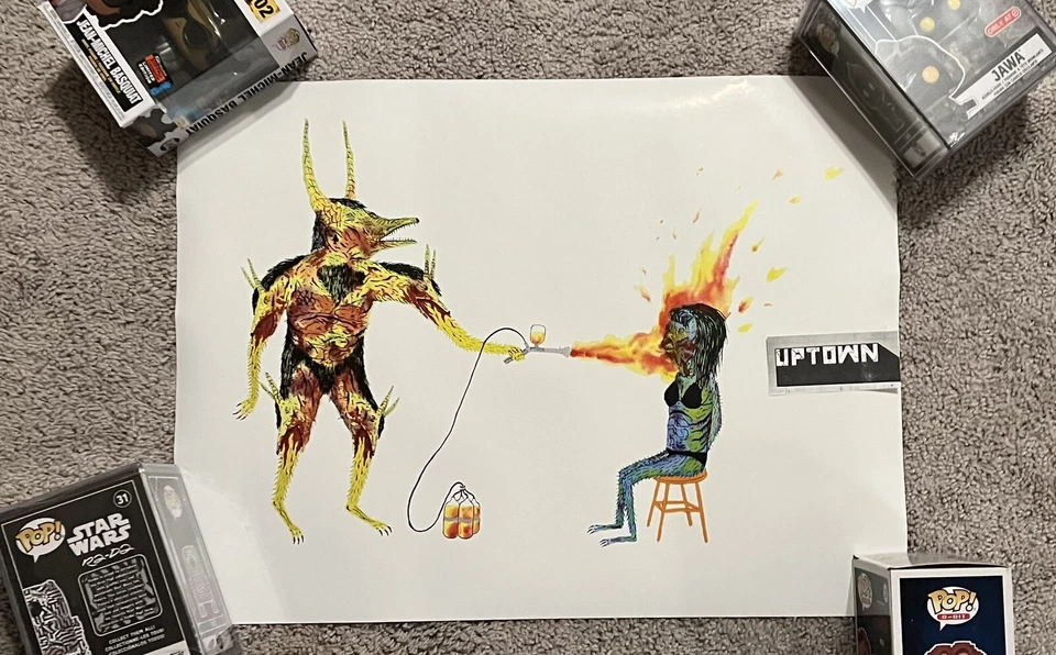 2 Sided Neckface Poster Print 2009 RARE! Nasty Dunk - Image 1 of 4