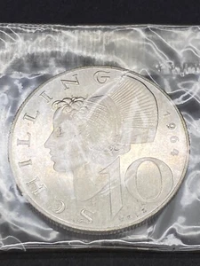 Prueba 1964 Austria 10 chelines (todavía en plástico, solo 27.000 acuñados)  - Imagen 1 de 3