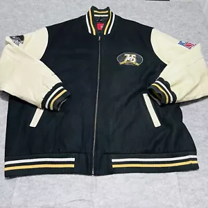 NFL Letterman's 75th Season PITTSBURGH STEELERS Wool Leather 4XL RARE Jacket - Picture 1 of 22