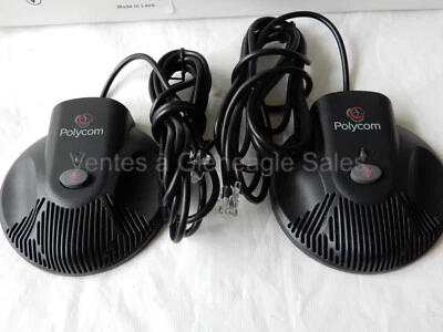 One Pair Used POLYCOM SS2 Expansion Microphones 2200-16155-001 for SoundStation2 - Image 1 of 4