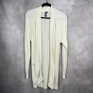 Sweaty Betty  Embrace Cashmere Blend Long Line Cardigan In Ivory Women's Sz S - Picture 1 of 8