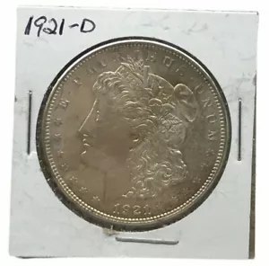 1921-D $1 Morgan Silver Dollar Coin - Picture 1 of 2