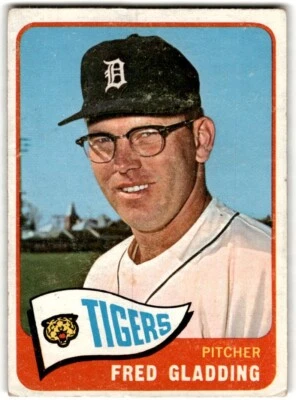 1965 Topps Fred Gladding #37 SOFT CORNERS Detroit Tigers - Image 1 of 2
