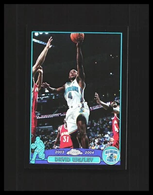 2003-04 David Wesley Topps Chrome - /500 #102 Refractor New Orleans Hornets  - Image 1 of 3