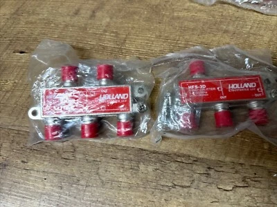 2~Holland HFS-3D 3-Way Coax Splitter Dish Network Approved Hopper & Joey - New - Image 1 of 2