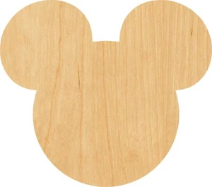 Mickey Mouse Ears #0959 Laser Cut Out Wood Shape Craft Supply - Woodcraft Cutout - Picture 1 of 1