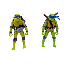 Teenage Mutant Ninja Turtles Mutant Mayhem Lote de 2 Figuras Compañeros de Juego Incompletos - Imagen 1 de 8