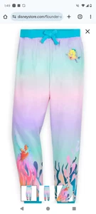 Girls' Disney The Little Mermaid Jogger Pants Sz 11/12 - Picture 1 of 3