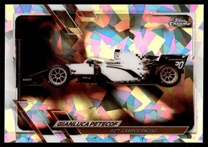 2021 Topps Chrome SAPPHIRE Formula 1 GIANLUCA PETECOF NEGATIVE REFRACTOR /100 - Picture 1 of 2