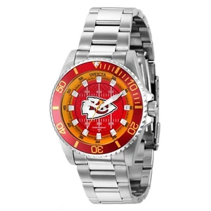 Invicta 36945 Men's Pro Diver 47mm NFL Kansas City Chiefs Quartz Red Dial Watch - Picture 1 of 1