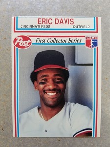 Eric Davis Joe Carter Indians 1990 Post Collector Series Miscut Oddball
