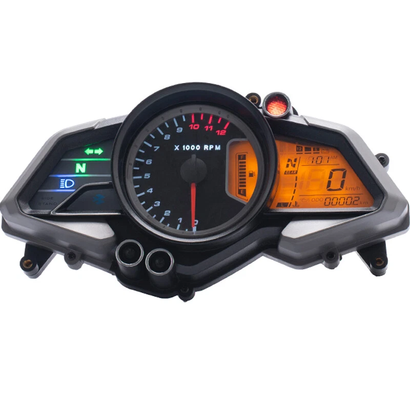 Motorcycle DC12V LCD Digital Odometer Speedometer Tachometer Gauge Meter - Image 1 of 4