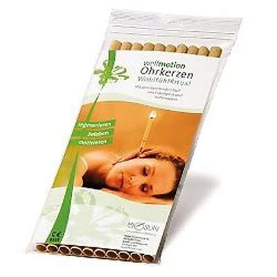 DALIMAR Ohrkerzen Wellmotion biosun mit Bienenwachs Filter Ohrenkerzen 10 Stück