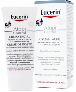 Eucerin AtopiControl Nourishing Face Cream 50ml Relieves Itching and Rednes - Picture 1 of 7