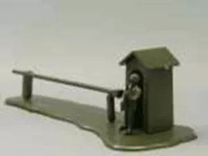 Wachhaus mit Tor & Soldat. Minitanks 258 Kunststoff 1/87 Maßstab Kit - Bild 1 von 1