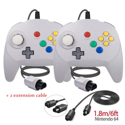 1/2 Wired N64 Game Controller GamePad Joystick for Nintendo 64 Console/Cable - Image 1 of 4