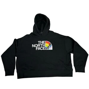 The North Face Women's Pride Rainbow Pullover Hoodie Sz. XXL Black - Picture 1 of 11