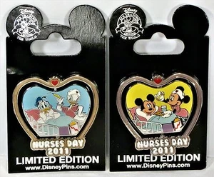 Disney Mickey Minnie Donald & Daisy Nurses Day 2011 Spinner Pin LE 1500 NEW - Picture 1 of 1
