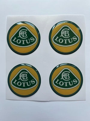 Lotus Wheel Cap Stickers Set – 4pcs 3D Domed Resin Center Cap Emblem Decals - image 1 of 3