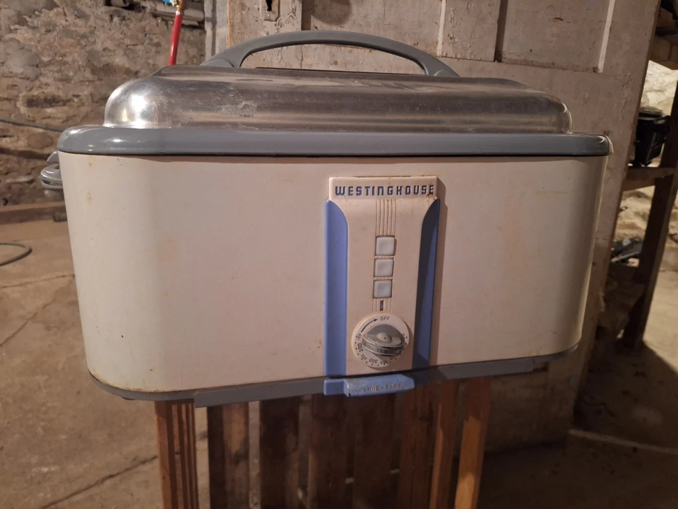 Horno tostador vintage Westinghouse RD-414 pavo doble eléctrico EE. UU. MCM Foto 1 de 4