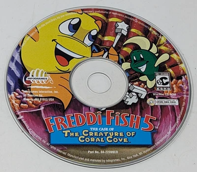 Freddi Fish 5 Creature Of Coral Cove (2001) PC CD ROM Computer Video Game - Image 1 of 4