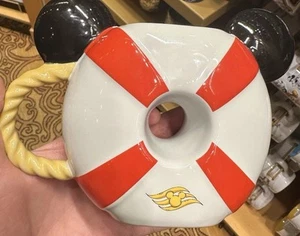 Disney Cruise Line Mug - NEW - Life Saver Preserver Mickey Ear Band DCL Cup - Picture 1 of 1