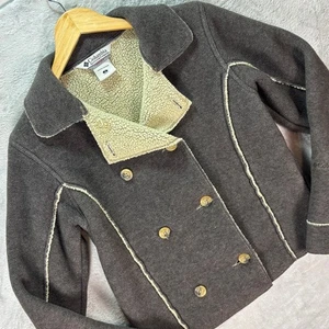 Columbia Damen Sherpa gefütterte zweireihige Fleecejacke grau Gr. Small - Bild 1 von 8