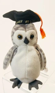 Raro TY Beanie Baby Wiser the Owl Clase del '99 Etiqueta Con Errores P.E. Pellets-MWMT - Imagen 1 de 6