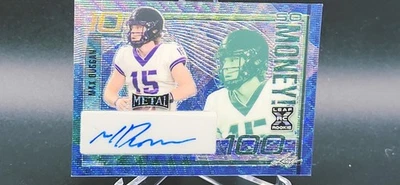 MAX DUGGAN 2023 Leaf Metal Football SO MONEY! Rookie Autograph Blue Scope /7 - Image 1 of 2