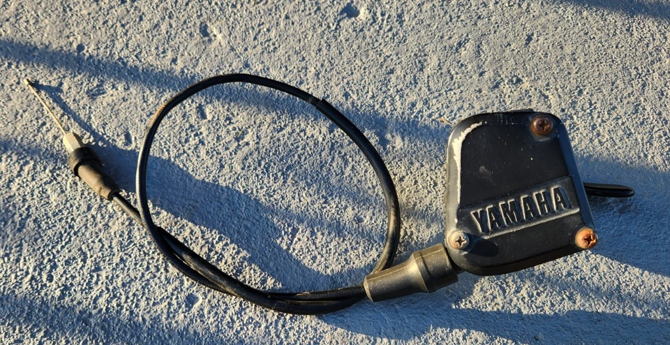 1987 Yamaha Champ 100 YFM100 Moto 4 Throttle Lever Assembly w/ Cable Used - Изображение 1 из 4