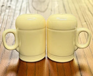 Fiesta Ware Rangetop Salt and Pepper Shakers HLC USA Pale Yellow - Picture 1 of 20