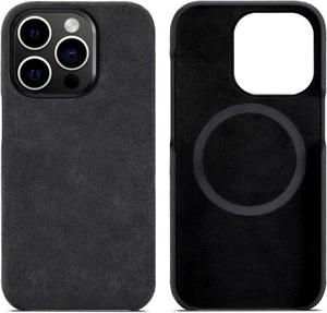 Funda Alcantara para iPhone13 Pro, Hecha a Mano Medio Envuelta Sintética Gamuza Cubierta,... - Imagen 1 de 6