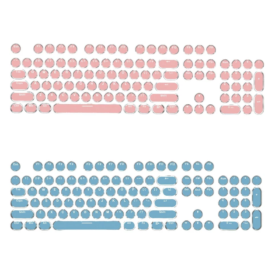 Pudding Keycaps 104 Key for 61/87/104 Mechanical Keyboards Typewriter Keycap - Image 1 of 1