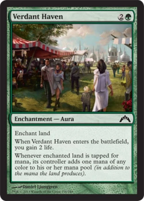 Verdant Haven -Foil Medium Play MTG Gatecrash - Image 1 of 1