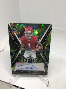 2023 Leaf Exotic Peacock Crystals Jahmyr Gibbs Lions #'d 6/8