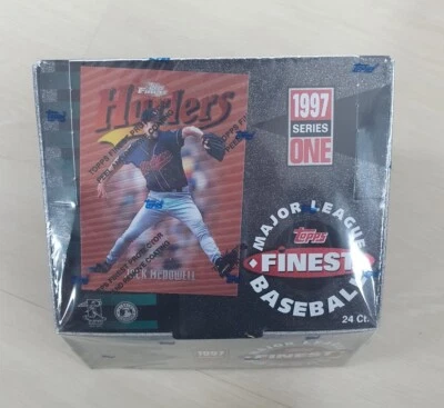 1997 Topps Finest Baseball Series 1 Hobby Box 24 Packs Sealed Jack McDowellCover - Image 1 of 4