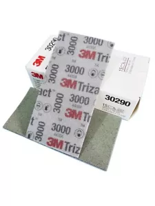 Hojas de espuma de grano 3M 30290 Trizact Hookit P3000 15 piezas/caja - Imagen 1 de 6