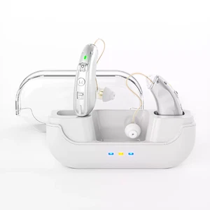 Wiederaufladbare Lautstärkeregler Hörgeräte Hinter-dem-Ohr Digital Sound Verstärker - Bild 1 von 11