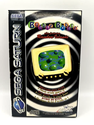 BUBBLE BOBBLE SEGA SATURN GAME, INCLUDING MANUAL - Image 1 of 2