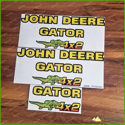 Gator 4x2 Utility Vehicle Premium Vinyl Decals Stickers Big Set - Image 1 of 2