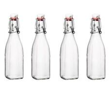 Bormioli Rocco Swing Top Glass Bottles 8.5 Ounce - Set of 4