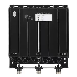 More details for 50w 6 cavity uhf duplexer with multiple stop band filters (tx: 456.175 rx: gds